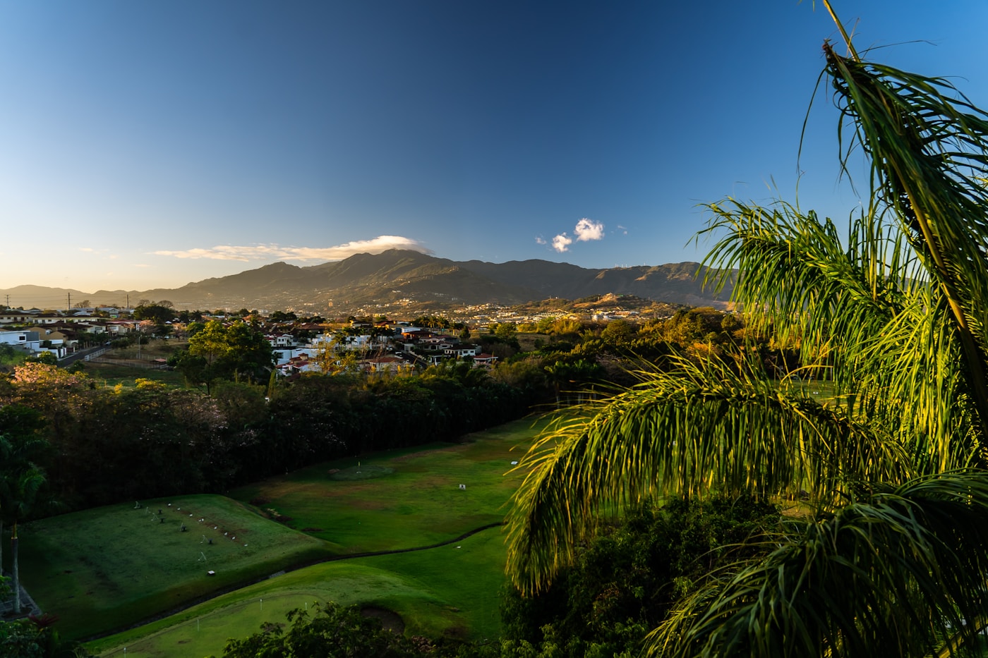 The Central Valley around San José at golden hour, framed by the surrounding mountains